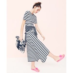 J. Crew Striped Knit Maxi Dress